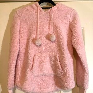 Pink fluffy Sweatshirt